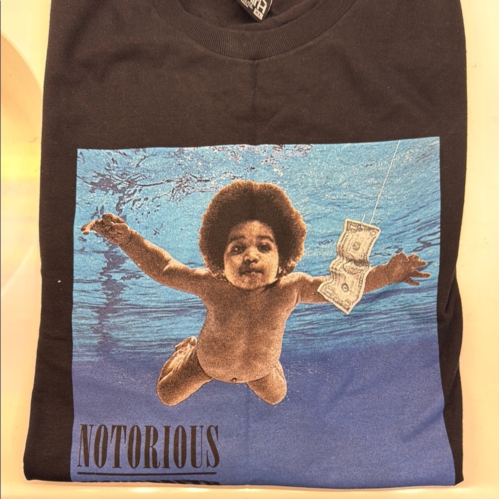 Black and Blue Graphic Tee Short Sleeve
